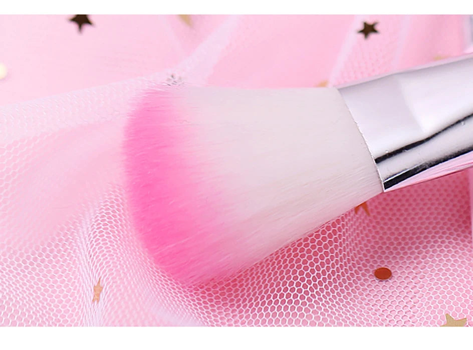 Hello Kitty 7Pcs Makeup Brush Set Kawaii Y2K Multifunctional Cosmetics Tool With Storage Case Cute Gift For Women Girls My Store