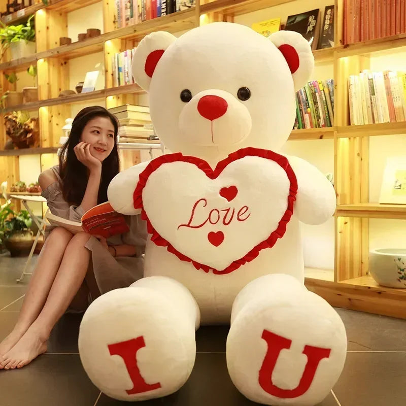 Teddy Bear 80/100cm Size Plush Toy Big Giant Pink Soft Stuffed Animals Pillow Dolls Grilfriend Girl Wife Birthday Valentines Day My Store