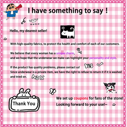 Kawaii Hello Kitty Lingerie Set Cartoon Bra Briefs Women Underwear Soft Comfortable Breathable Wireless Push Up Bra Girl Panties My Store