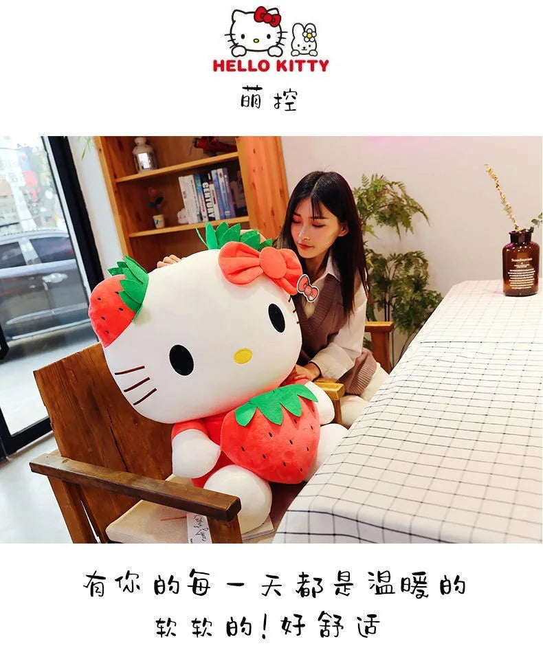 20-45cm Kawaii Hello Kitty Plush Toys Anime Kawaii Pillow Doll Stuffed Animal Children Plushies Decoration girls Birthday Gift My Store