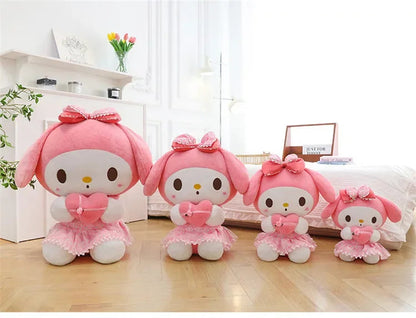 60cm Sanrio Kuromi Melody Hello Kitty Plush Toy Kawaii Cartoon Big Size KT Cat Plush Doll Soft Stuffed Pillow Kids Birthday Gift My Store