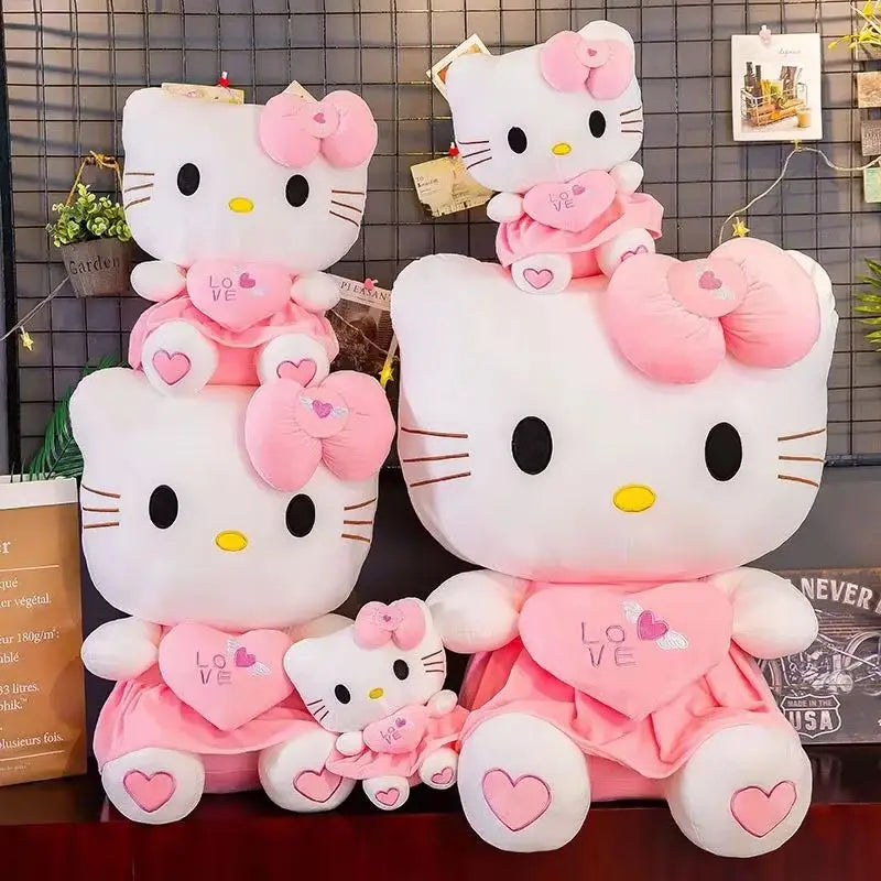 23-30cm Hello Kitty Plush Stuffed Toys Cute Anime Cartoon Soft Pillow Doll For Children Birthday Xmas Gifts My Store