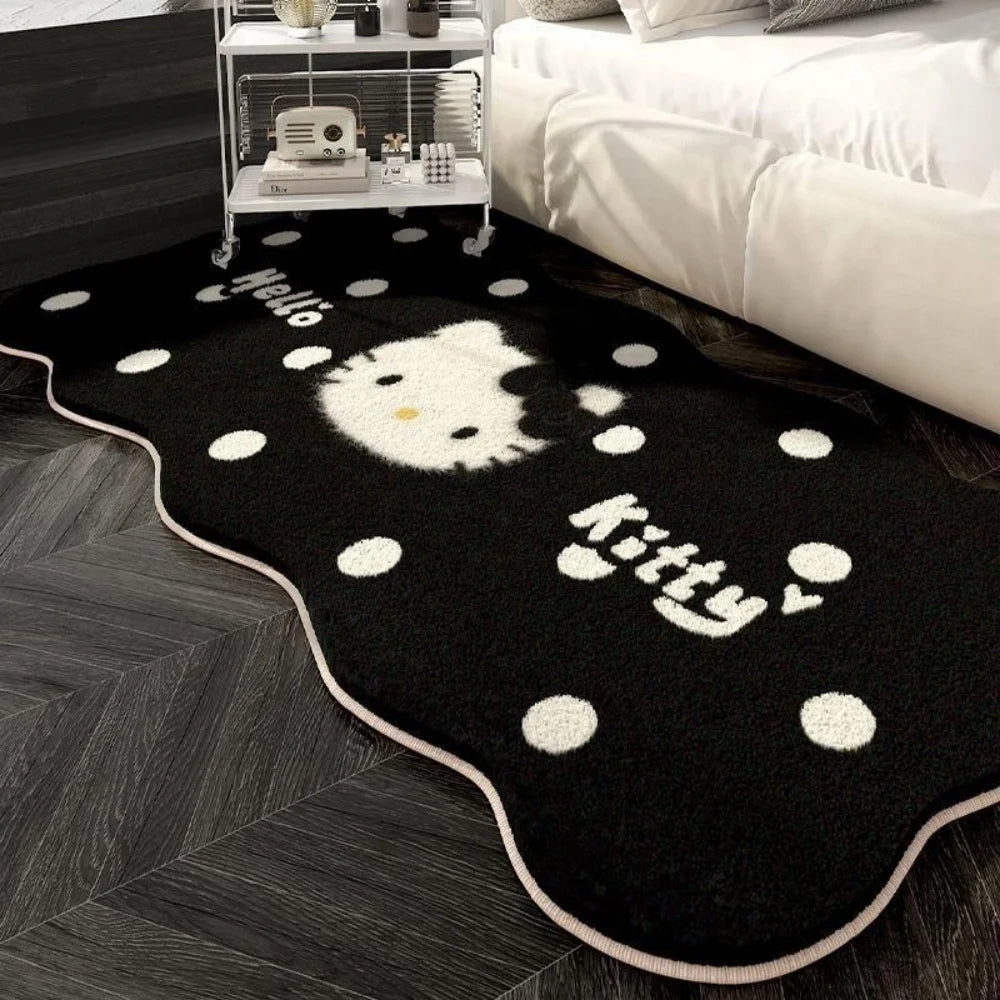 Sanrio Hello Kitty Living Room Blanket, Soft Velvet Cute Cartoon Sofa Bed Throw, Easy Clean Home Decor Blanket for Girls Gift My Store