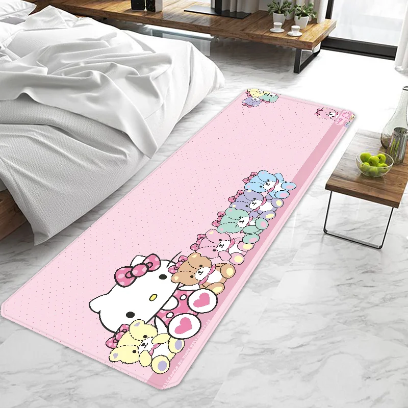 Cute cartoon Hello Kitty Sanrio Door Mat Entrance Non-slip Washable Kitchen Carpet Living Room Hallway Rugs Bathroom Bath My Store