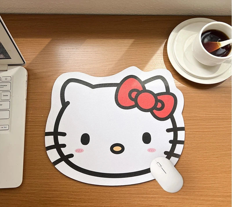 Sanrio Mouse Pad Kawaii Cinnamoroll Non Slip Table Pad Kuromi Melody Y2k Black Pink Coffee Pad Soft Mouse Pad Girl Toy Gift My Store
