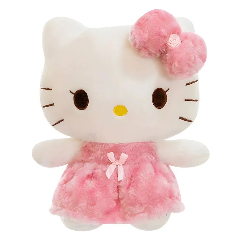 60CM Anime Sanrio Hello Kitty My Melody Rose Series Cartoon Plush Doll PP Cotton Filled Pillow Kawaii Sofa Ornament Holiday Gift My Store