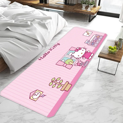 Cute cartoon Hello Kitty Sanrio Door Mat Entrance Non-slip Washable Kitchen Carpet Living Room Hallway Rugs Bathroom Bath My Store