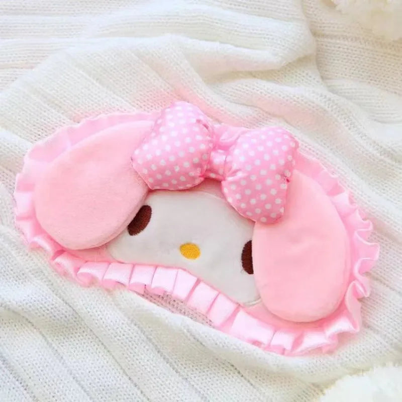 Kawaii Hello Kitty Cute Cartoon Girl Sleeping Plush Eye Mask Shade Office Sleep Student Napping Female Accessories Wholesale My Store