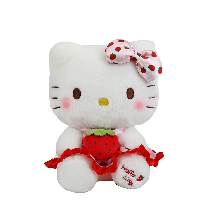 New Hello Kitty Plush Toy Large Strawberry Cat Stuffed Animal Cute Kids Birthday Xmas Gift for Children Soft Doll Wholesale My Store