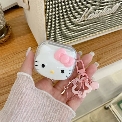 Kawaii Hello Kitty Case for AirPods 1 2 3 Pro, Anime Bluetooth Headset Soft Case for AirPods Pro2 My Store