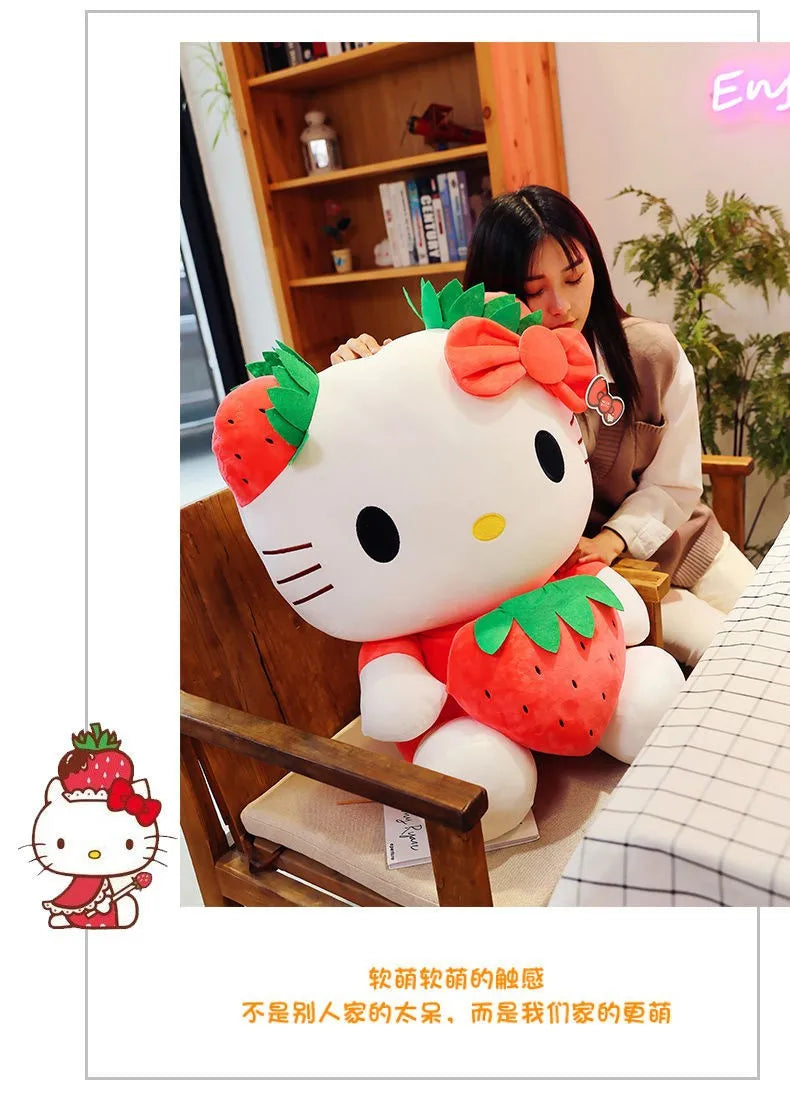 20-45cm Kawaii Hello Kitty Plush Toys Anime Kawaii Pillow Doll Stuffed Animal Children Plushies Decoration girls Birthday Gift My Store