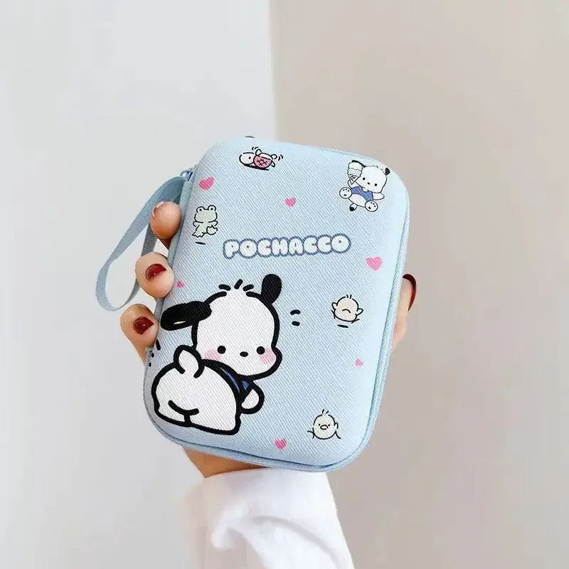 Cartoon Sanrio Data Cable Headphone portable hard drive Storage Bag Charger Protective Case coin purse Travel essentials gifts My Store