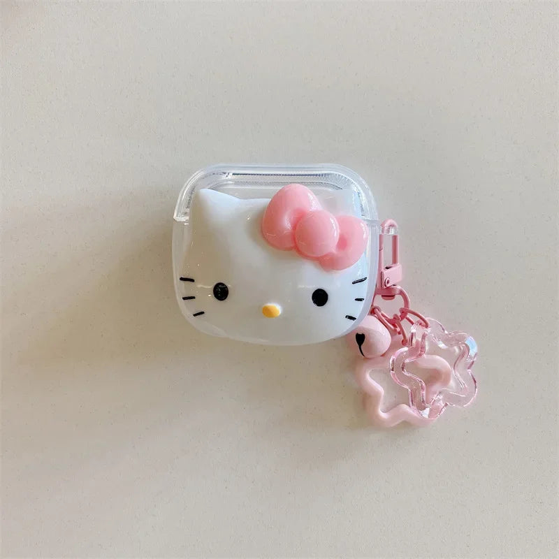 Kawaii Hello Kitty Case for AirPods 1 2 3 Pro, Anime Bluetooth Headset Soft Case for AirPods Pro2 My Store