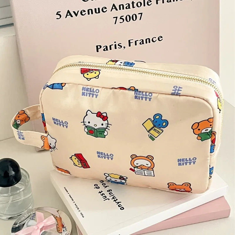 Kawaii Hello Kitty Handbag Cute Cartoon Wallet Student Stationery Girl Toilet Waterproof Storage Bag Women Accessories Wholesale My Store