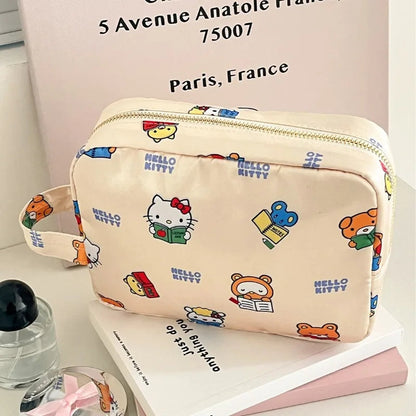 Kawaii Hello Kitty Handbag Cute Cartoon Wallet Student Stationery Girl Toilet Waterproof Storage Bag Women Accessories Wholesale My Store