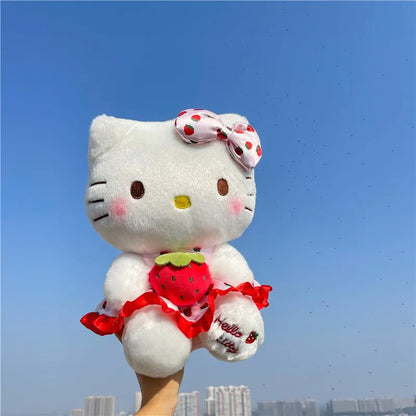New Hello Kitty Plush Toy Large Strawberry Cat Stuffed Animal Cute Kids Birthday Xmas Gift for Children Soft Doll Wholesale My Store