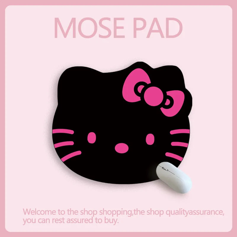 Sanrio Mouse Pad Kawaii Cinnamoroll Non Slip Table Pad Kuromi Melody Y2k Black Pink Coffee Pad Soft Mouse Pad Girl Toy Gift My Store