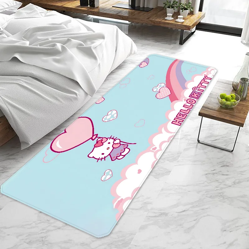 Cute cartoon Hello Kitty Sanrio Door Mat Entrance Non-slip Washable Kitchen Carpet Living Room Hallway Rugs Bathroom Bath My Store