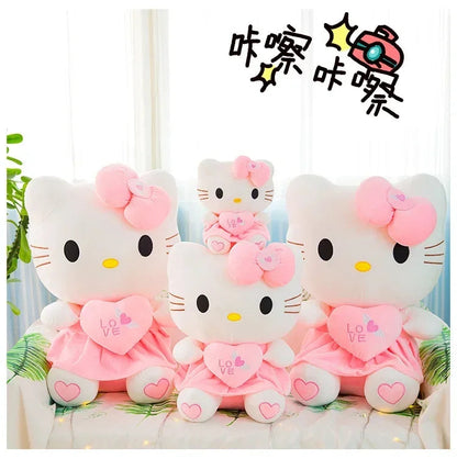23-30cm Hello Kitty Plush Stuffed Toys Cute Anime Cartoon Soft Pillow Doll For Children Birthday Xmas Gifts My Store