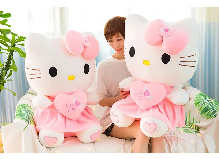 23-30cm Hello Kitty Plush Stuffed Toys Cute Anime Cartoon Soft Pillow Doll For Children Birthday Xmas Gifts My Store