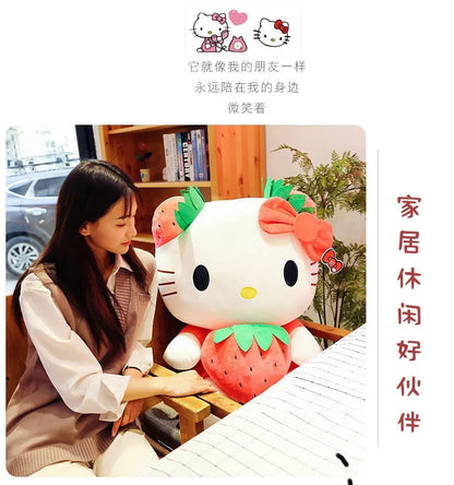 20-45cm Kawaii Hello Kitty Plush Toys Anime Kawaii Pillow Doll Stuffed Animal Children Plushies Decoration girls Birthday Gift My Store