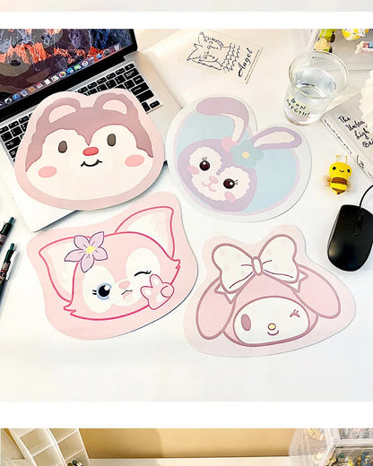 Sanrio Mouse Pad Kawaii Cinnamoroll Non Slip Table Pad Kuromi Melody Y2k Black Pink Coffee Pad Soft Mouse Pad Girl Toy Gift My Store