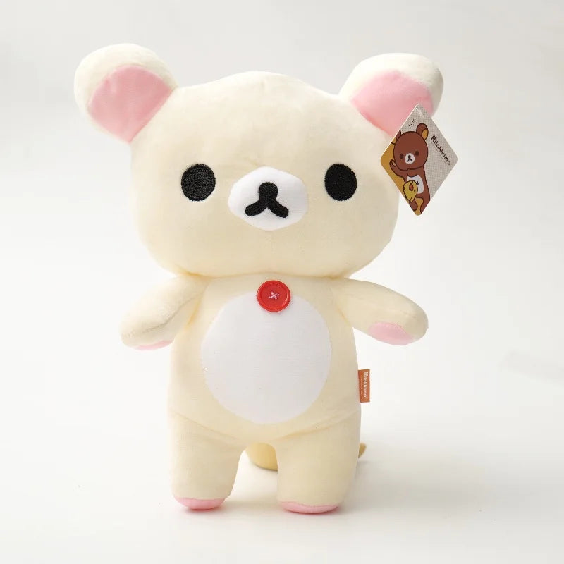 White Strawberry Rilakkuma Plush collection Teddy Bear Peluche Anime Bear Kuma Plushies Stuffed Doll Kawaii Room Decor Girl Gift My Store