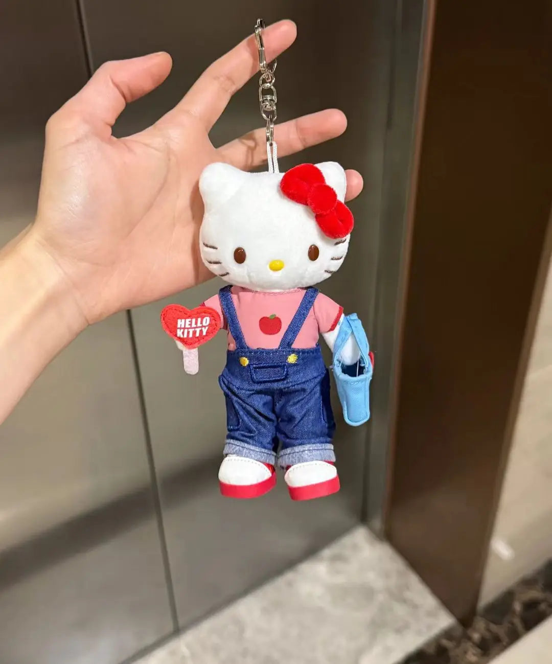 Series Hellokitty Celebrity Style Denim Long Leg Bag Cute Cartoon Backpack Ornament Fashion Accessories Gift for Girls Fans My Store