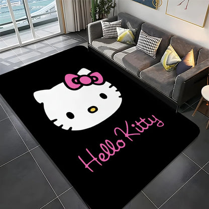 1pc Sanrio Hello Kitty Soft Large Mat - Washable, Non-Slip Runner Rug with Cute Cartoon Design for Bedroom, Living Room, Entra My Store
