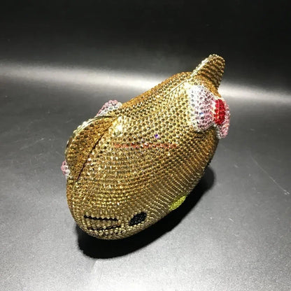 Hellokitty Anime Cartoon Shape Rhinestone Cartoon Full Of Diamonds Dinner Bag Handmade Diamond-Set Lady'S Clutch Christmas Gift My Store