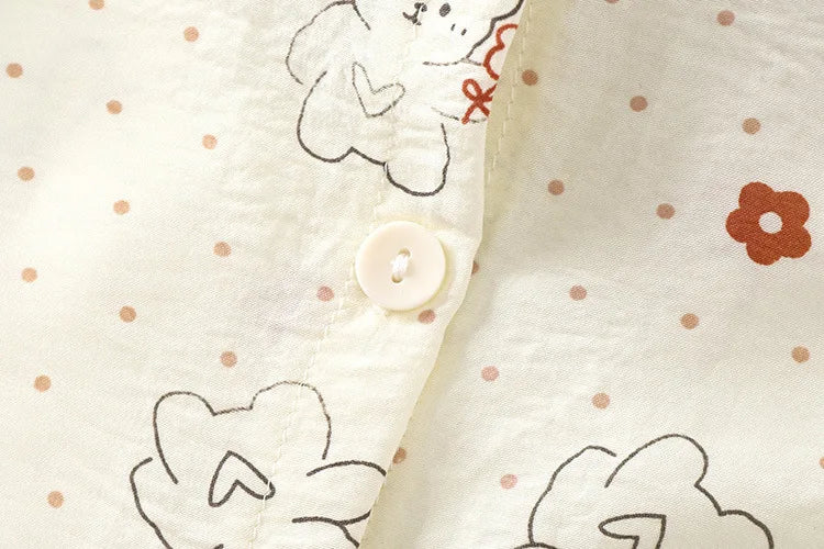 Kid Cute Floral New Sleepwear 2pcs Toddler Children Homewear Pajamas Thin Spring Summer Boys Girl Air Conditioning Clothing My Store