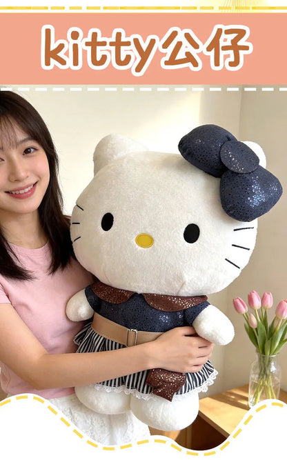40-80CM Large Big Size Hello Kitty Plushies Sanrio Cartoon Anime Peluche Comfortable Soft Doll Ornament Children's Toy Gifts My Store