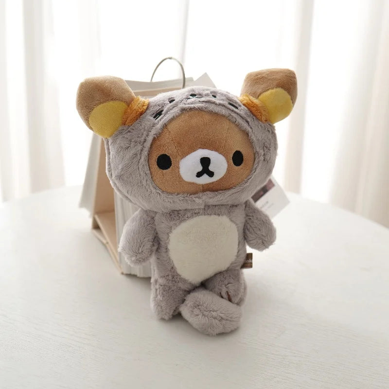 White Strawberry Rilakkuma Plush collection Teddy Bear Peluche Anime Bear Kuma Plushies Stuffed Doll Kawaii Room Decor Girl Gift My Store