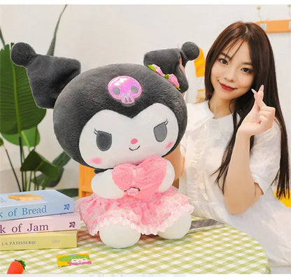 60cm Sanrio Kuromi Melody Hello Kitty Plush Toy Kawaii Cartoon Big Size KT Cat Plush Doll Soft Stuffed Pillow Kids Birthday Gift My Store