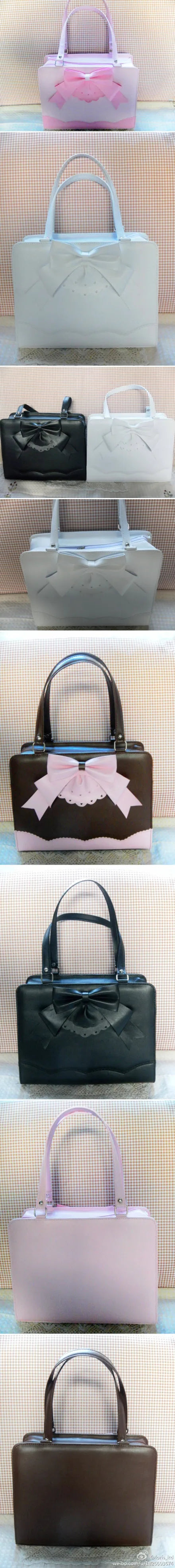 Lolita Bag Japanese Sweet Bow Underarm Bags for Women Elegant Chic JK Uniform Totes Girls Kawaii Cute Handbag PU Сумка Bolsa My Store