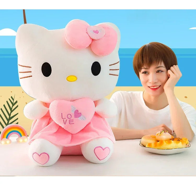 23-30cm Hello Kitty Plush Stuffed Toys Cute Anime Cartoon Soft Pillow Doll For Children Birthday Xmas Gifts My Store