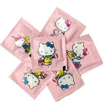 50 pairs Sanrio Hello Kitty Kawaii Thickened Portable Disposable Gloves Cartoon Pattern Independent Packaging Wholesale My Store