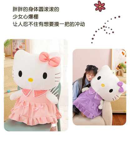 40/50cm Sanrio Hello Kitty Anime Hello Kitty Stuffed Toys Plushier Soft Pillow Birthday Gifts Kawaii Hello Kitty Plush Dolls My Store