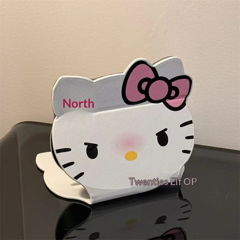 Kawaii HelloKitty Cartoon Folding Makeup Mirror Desktop Vanity Mirror Dormitory Portable Cosmetic Mirror for Girls Women My Store