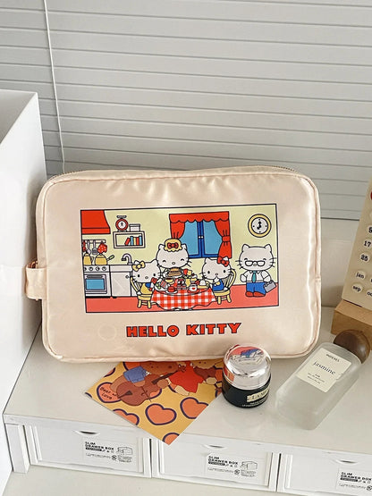 Kawaii Hello Kitty Handbag Cute Cartoon Wallet Student Stationery Girl Toilet Waterproof Storage Bag Women Accessories Wholesale My Store