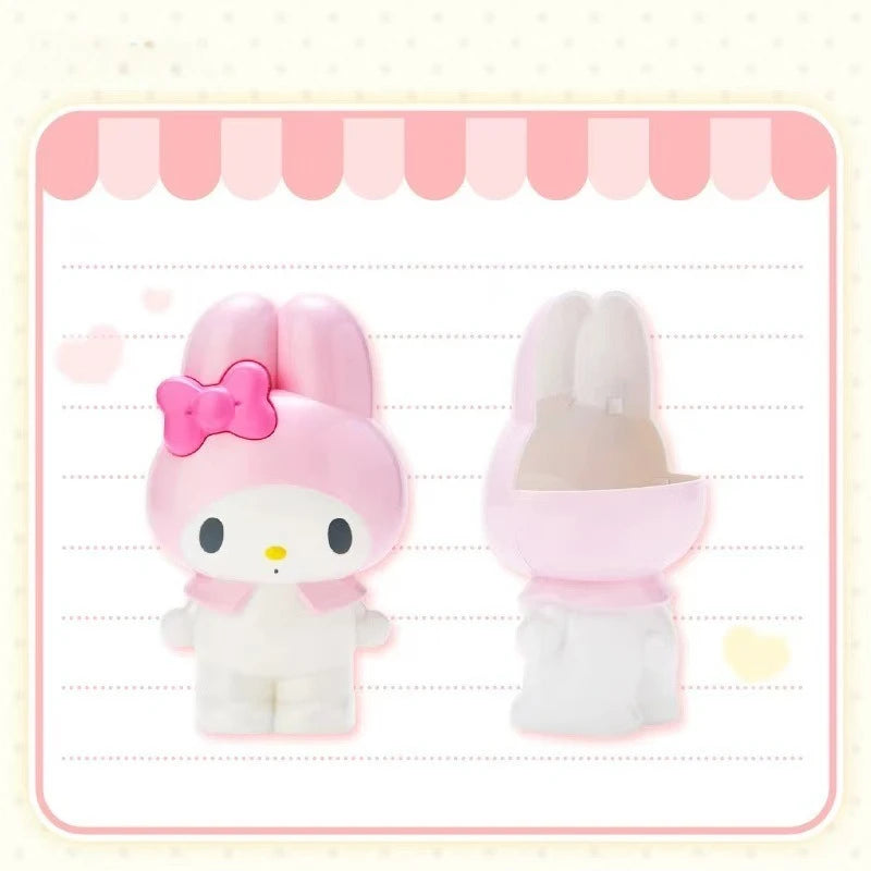 New Hello Kitty My Melody Anime Cartoon Pen Holder Makeup Brush Organizer Desktop Storage Decor Cute Girl Kawaii Collection Gift My Store