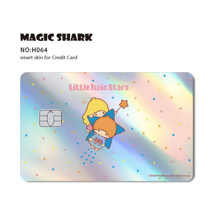 Hot Sale Hello Kitty Kuromi Holographic Laser Shinny Film Skin Cover Sticker for Debit Credit Card Bank Card My Store