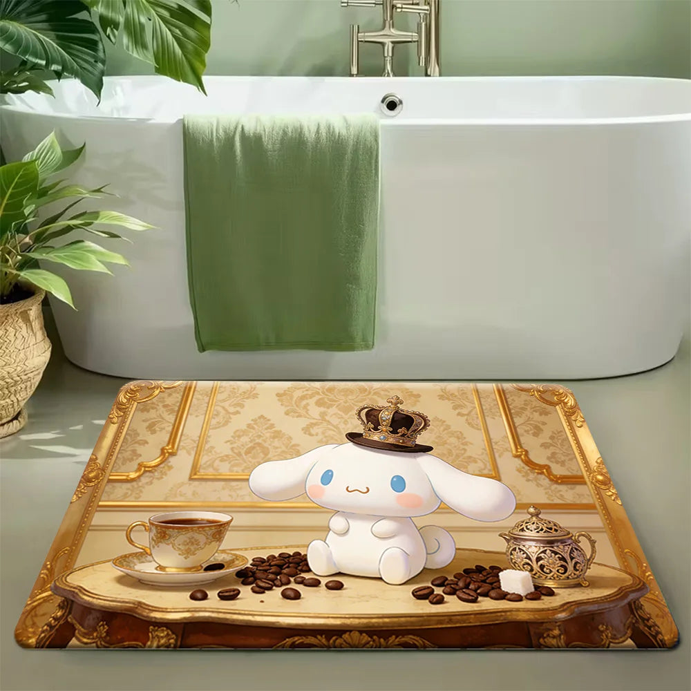 1pc of Sanrio Hello Kitty Plush Rug - Washable, Cartoon-Style Mat Suitable for Bedroom And Living Room Decor, Featuring Pink R My Store