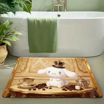 1pc of Sanrio Hello Kitty Plush Rug - Washable, Cartoon-Style Mat Suitable for Bedroom And Living Room Decor, Featuring Pink R My Store
