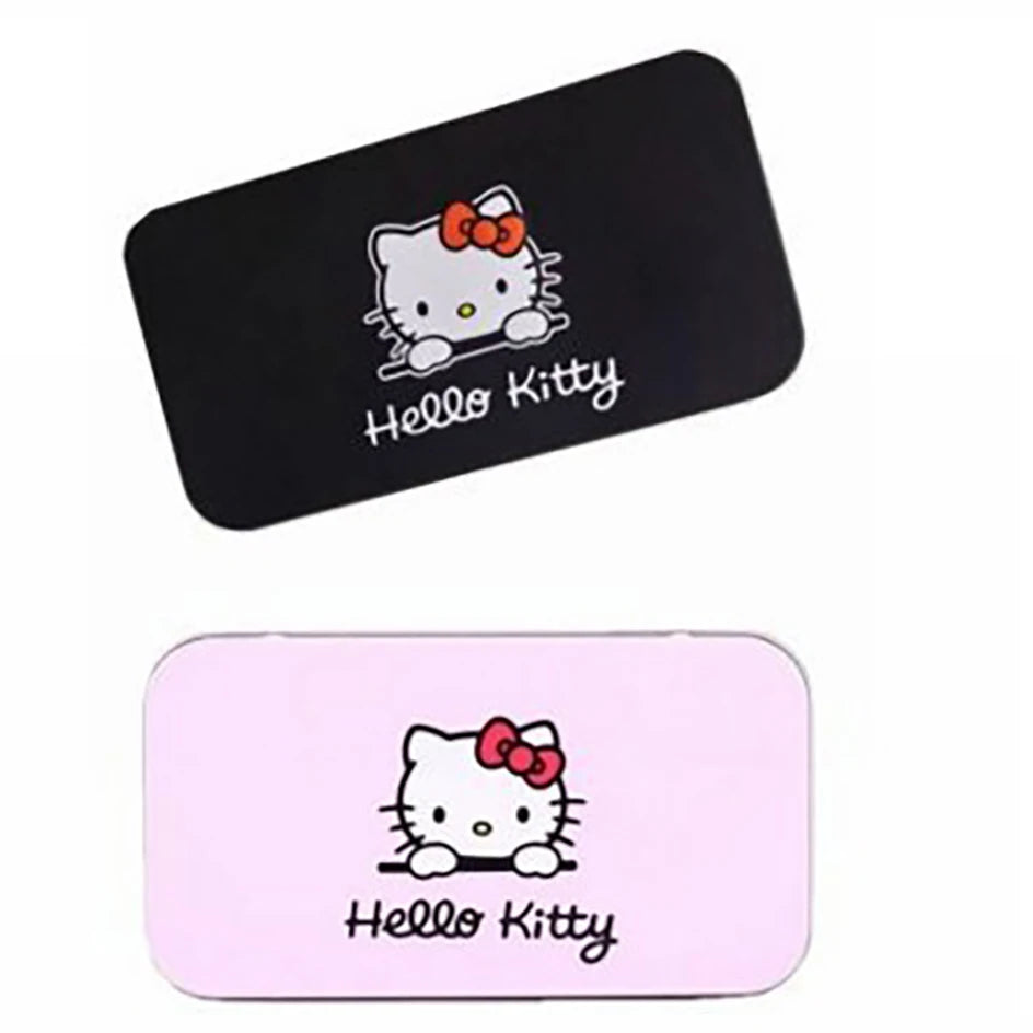 Hello Kitty 7Pcs Makeup Brush Set Kawaii Y2K Multifunctional Cosmetics Tool With Storage Case Cute Gift For Women Girls My Store