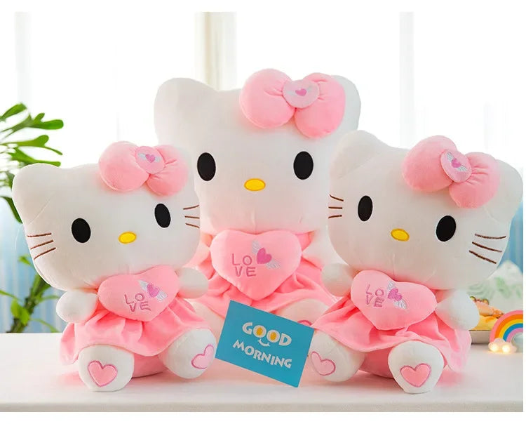 23-30cm Hello Kitty Plush Stuffed Toys Cute Anime Cartoon Soft Pillow Doll For Children Birthday Xmas Gifts My Store