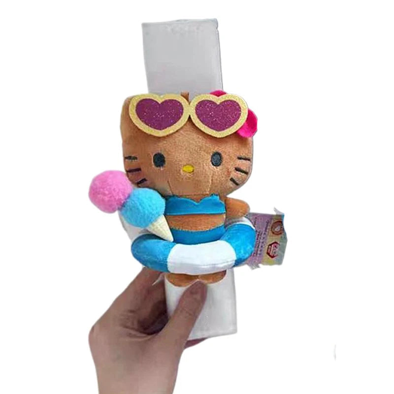 Sanrios Car Accessories Seat Belt Anime Kitty Cat Shoulder Cover Cute Cartoon Animals Protection Seat Belt Padding Pad Cushion My Store