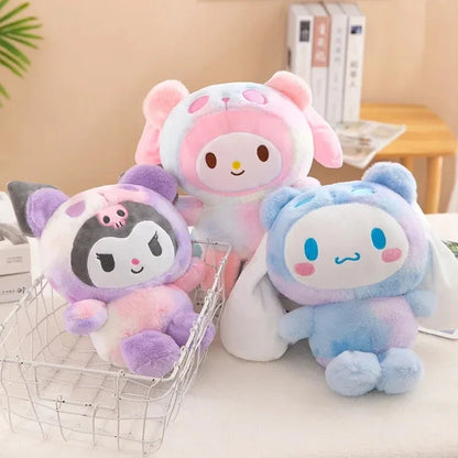 Sanrio 25cm Hello kitty Kuromi Mymelody Cinnamorol Kawaii Anime Plush Toys  Soft Stuffed Doll Plushie Pillow Xmas Gift Decor!!! My Store