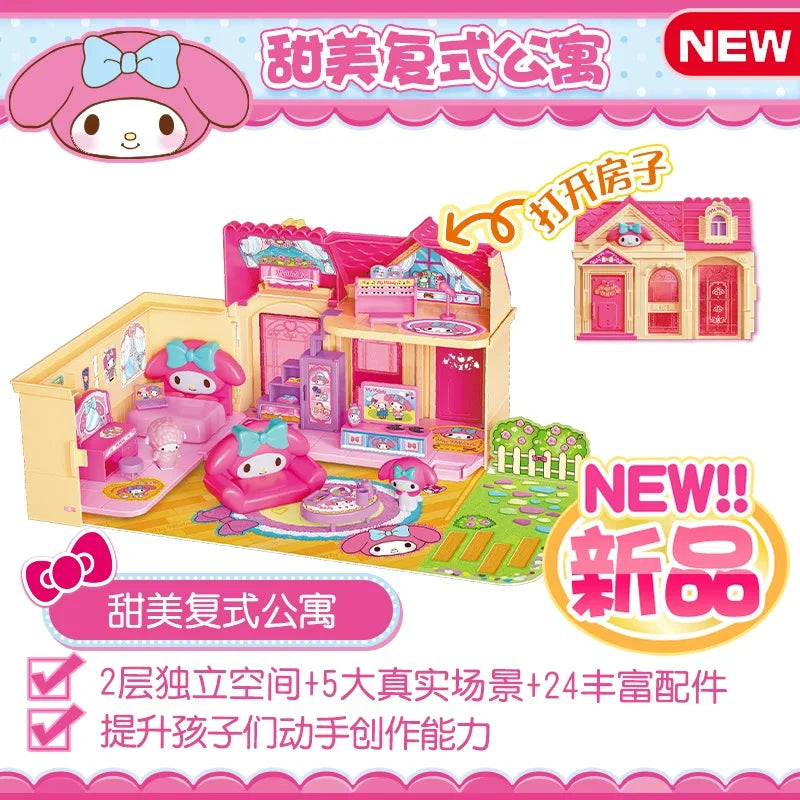 Sanrio Hello Kitty Small Appliances Refrigerator Oven Rice Cooker Girl Simulation Play House Toy Set Kawaii Child Birthday Gift My Store