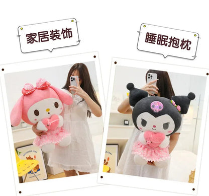 60cm Sanrio Kuromi Melody Hello Kitty Plush Toy Kawaii Cartoon Big Size KT Cat Plush Doll Soft Stuffed Pillow Kids Birthday Gift My Store